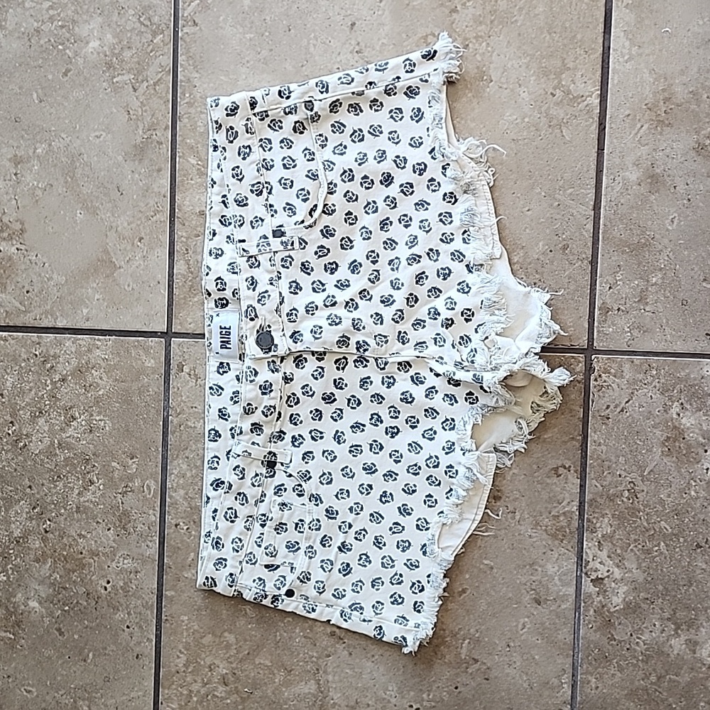 Paige denim  floral shorts size 33